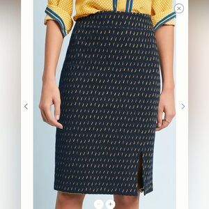 Anthropologie Maeve Textured Pencil Skirt